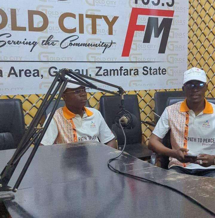 Presentation of Path to peace on GoldCity FM105.5 in Gusau the capital city of Zamfara…