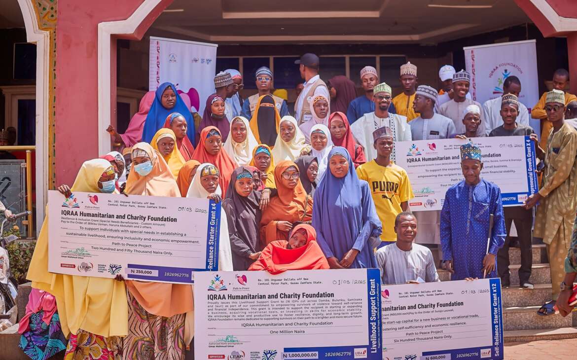 Distribution of ₦1,000,000 in livelihood grants to 16 survivors of violence across Bulunku, Damba, Sami Naka, and Jaurin Rogo