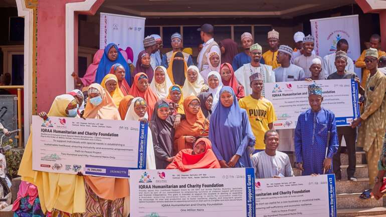 Distribution of ₦1,000,000 in livelihood grants to 16 survivors of violence across Bulunku, Damba, Sami Naka, and Jaurin Rogo